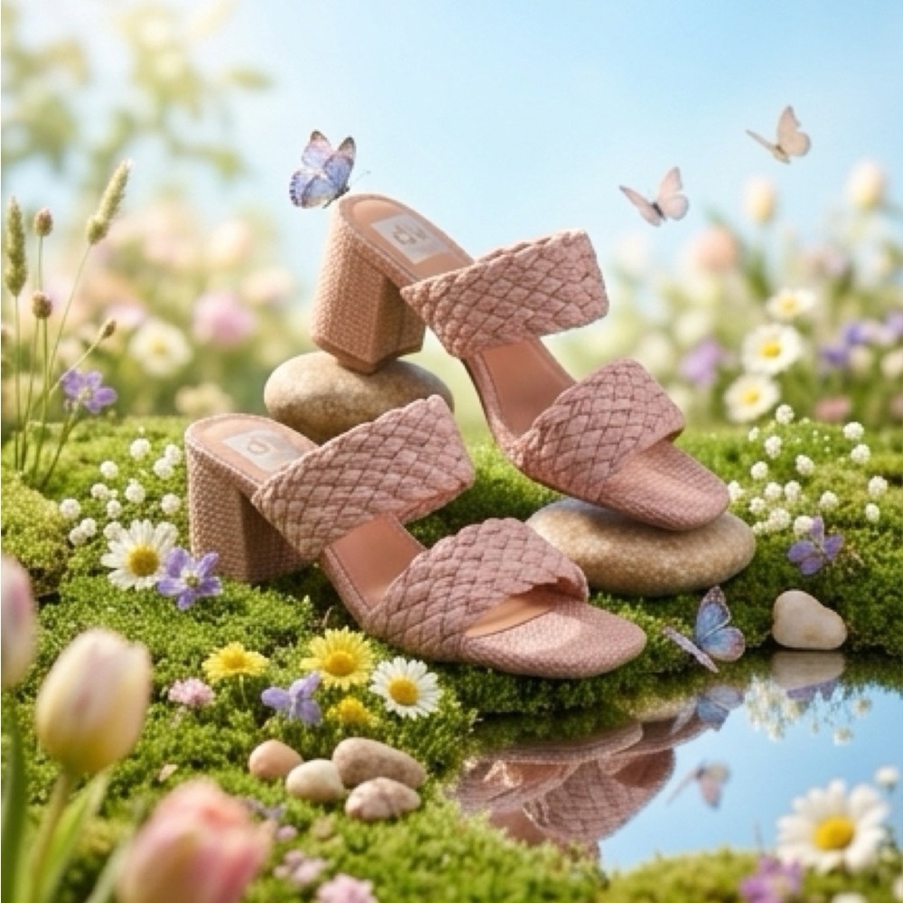 DV by Dolce Vita raffia slide Sandals